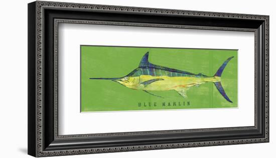 Blue Marlin-John W^ Golden-Framed Art Print