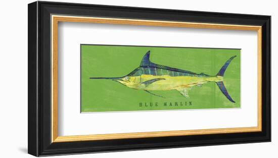 Blue Marlin-John W^ Golden-Framed Art Print