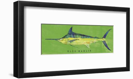 Blue Marlin-John W^ Golden-Framed Art Print