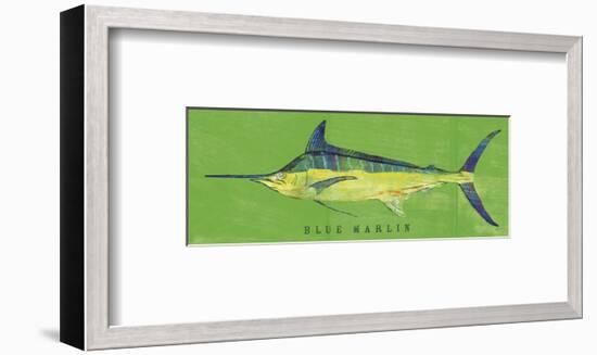 Blue Marlin-John W^ Golden-Framed Art Print