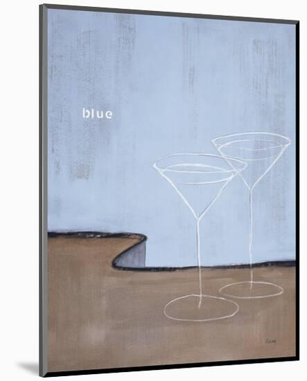 Blue Martini-Mark Pulliam-Mounted Giclee Print