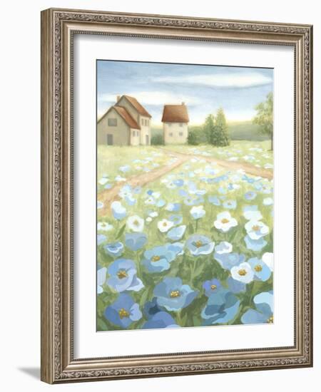 Blue Meadow-Megan Meagher-Framed Art Print