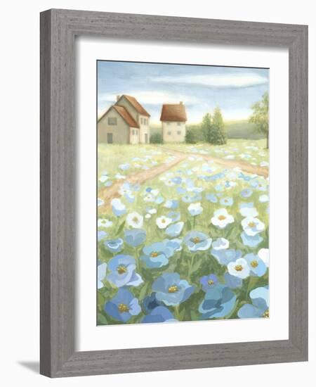 Blue Meadow-Megan Meagher-Framed Art Print