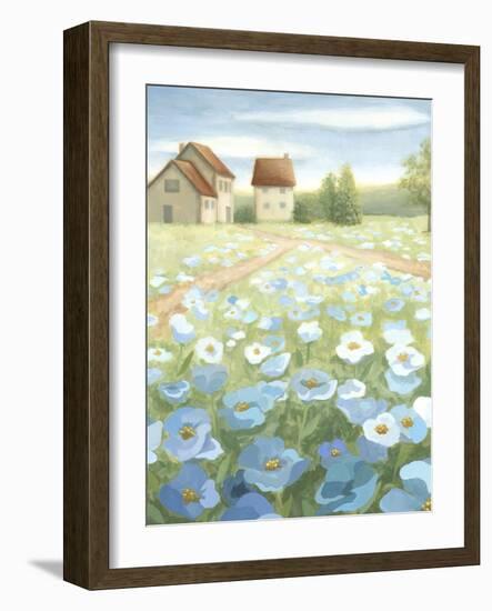 Blue Meadow-Megan Meagher-Framed Art Print