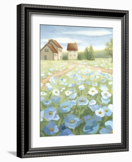 Blue Meadow-Megan Meagher-Framed Art Print