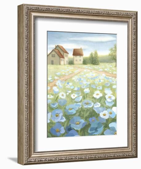 Blue Meadow-Megan Meagher-Framed Art Print