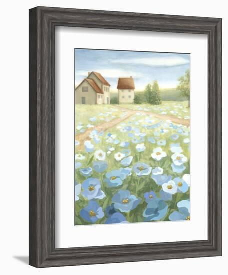 Blue Meadow-Megan Meagher-Framed Art Print