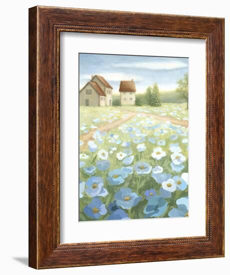 Blue Meadow-Megan Meagher-Framed Art Print