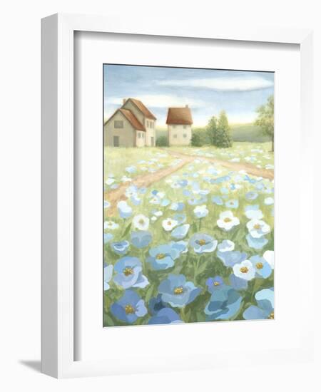 Blue Meadow-Megan Meagher-Framed Art Print