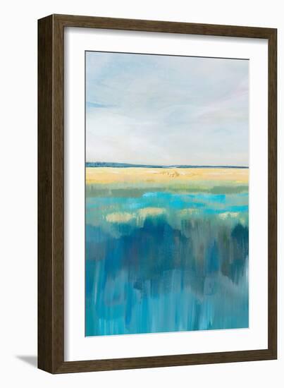 Blue Meadows II-Ian C-Framed Art Print