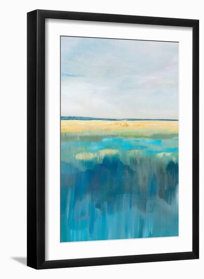 Blue Meadows II-Ian C-Framed Art Print