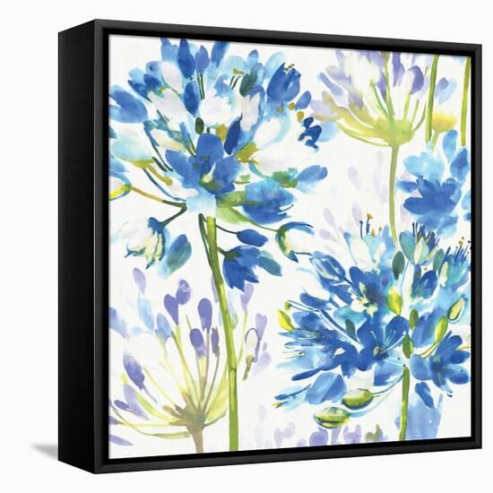 Blue Medley III-Hugo Wild-Framed Stretched Canvas