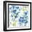 Blue Medley III-Hugo Wild-Framed Art Print