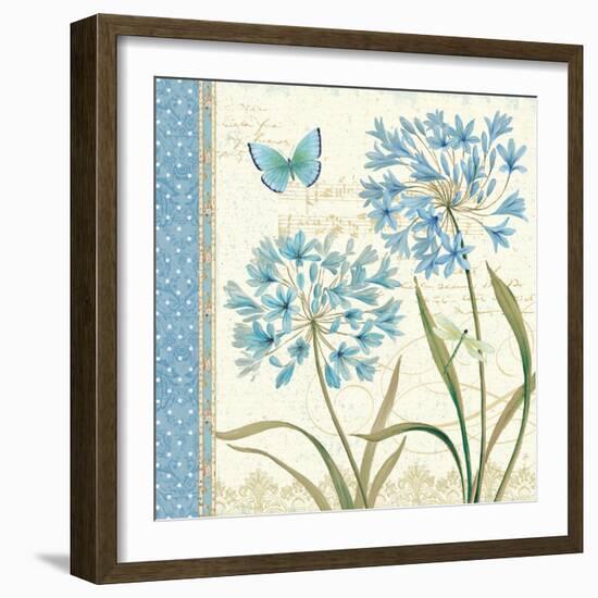 Blue Melody III-Daphne Brissonnet-Framed Art Print