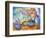 Blue Mermaid-sylvia pimental-Framed Premium Giclee Print