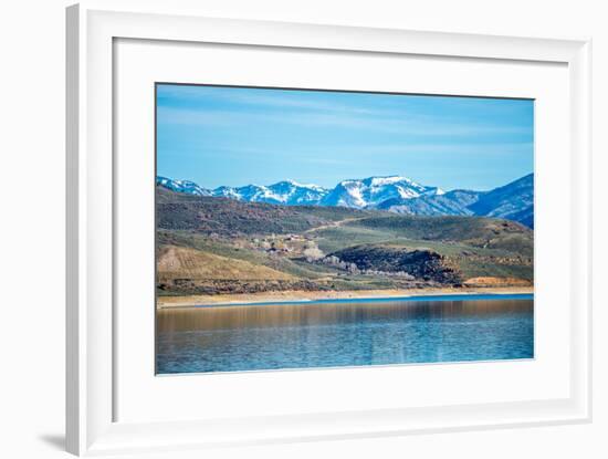 Blue Mesa Reservoir in Gunnison National Forest Colorado-digidreamgrafix-Framed Photographic Print