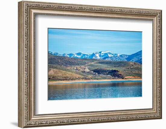 Blue Mesa Reservoir in Gunnison National Forest Colorado-digidreamgrafix-Framed Photographic Print