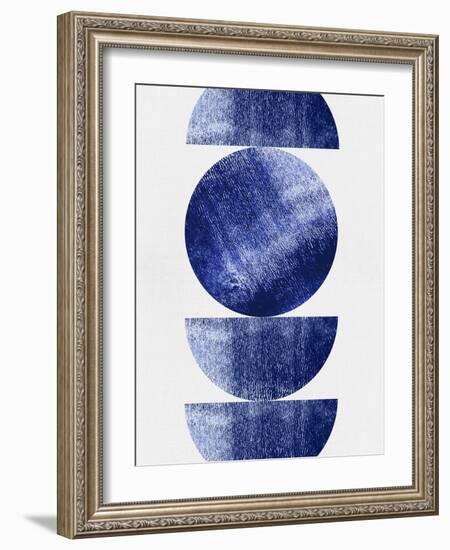 Blue Mid Century Study-Eline Isaksen-Framed Art Print