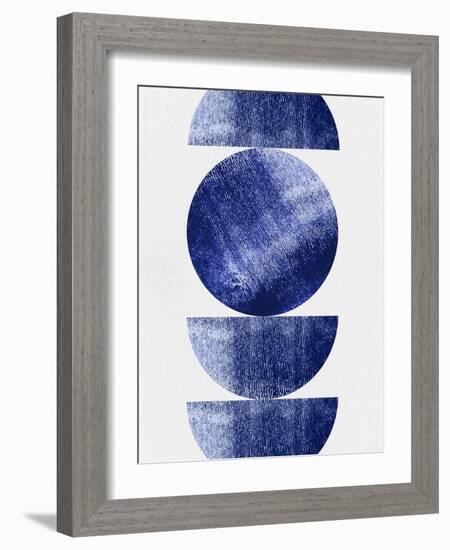 Blue Mid Century Study-Eline Isaksen-Framed Art Print