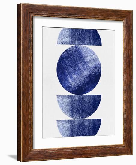 Blue Mid Century Study-Eline Isaksen-Framed Art Print