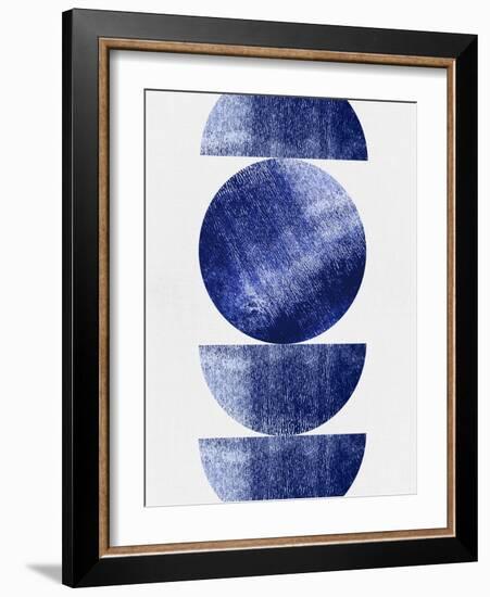 Blue Mid Century Study-Eline Isaksen-Framed Art Print