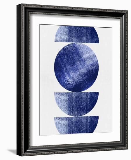 Blue Mid Century Study-Eline Isaksen-Framed Art Print