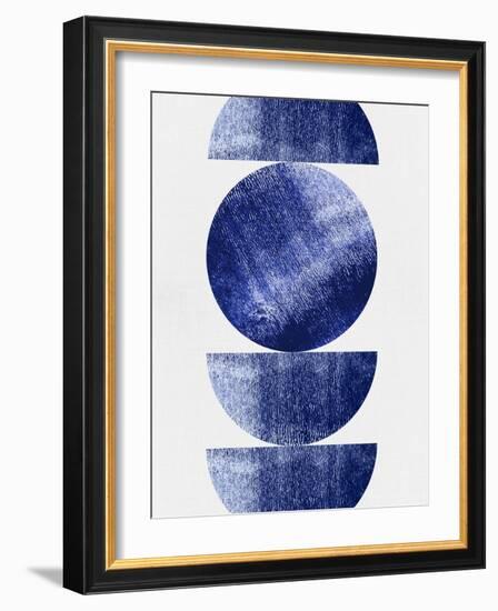 Blue Mid Century Study-Eline Isaksen-Framed Art Print