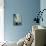 Blue Modern I-Terri Burris-Art Print displayed on a wall