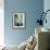 Blue Modern I-Terri Burris-Framed Art Print displayed on a wall