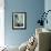 Blue Modern I-Terri Burris-Framed Art Print displayed on a wall