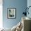 Blue Modern I-Terri Burris-Framed Art Print displayed on a wall