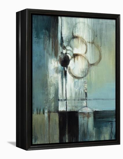 Blue Modern I-Terri Burris-Framed Stretched Canvas