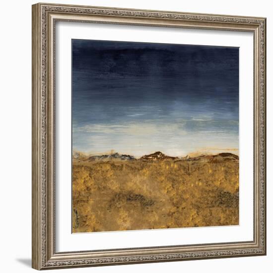 Blue Modern Landscape II-Lanie Loreth-Framed Art Print