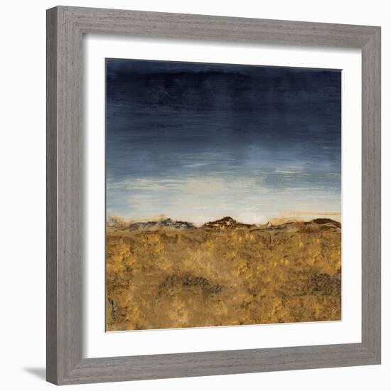 Blue Modern Landscape II-Lanie Loreth-Framed Art Print