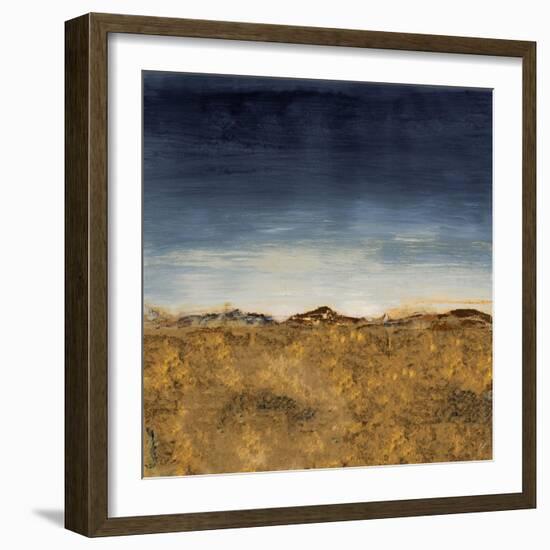 Blue Modern Landscape II-Lanie Loreth-Framed Art Print