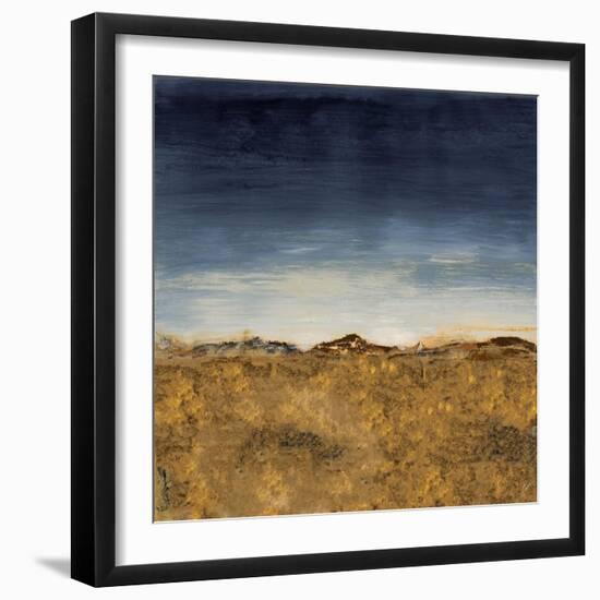 Blue Modern Landscape II-Lanie Loreth-Framed Art Print