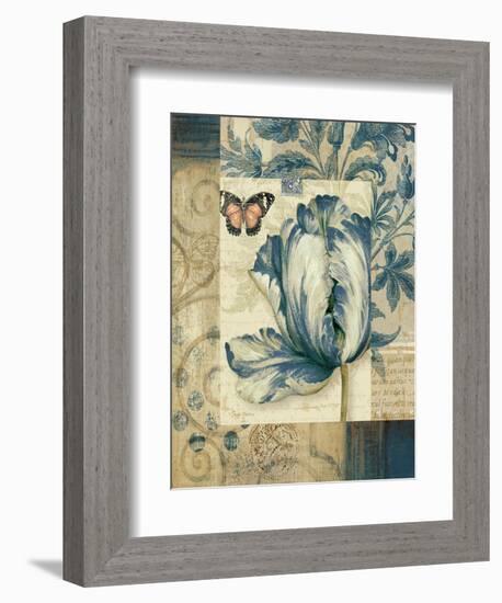 Blue Moods Tulip-Pamela Gladding-Framed Art Print