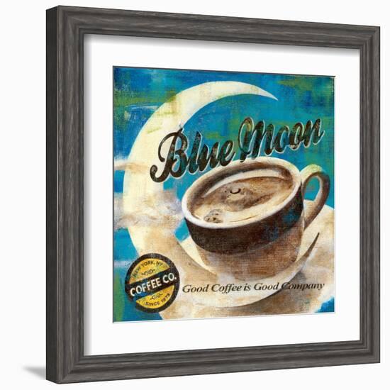 Blue Moon Coffee-Maria Donovan-Framed Art Print