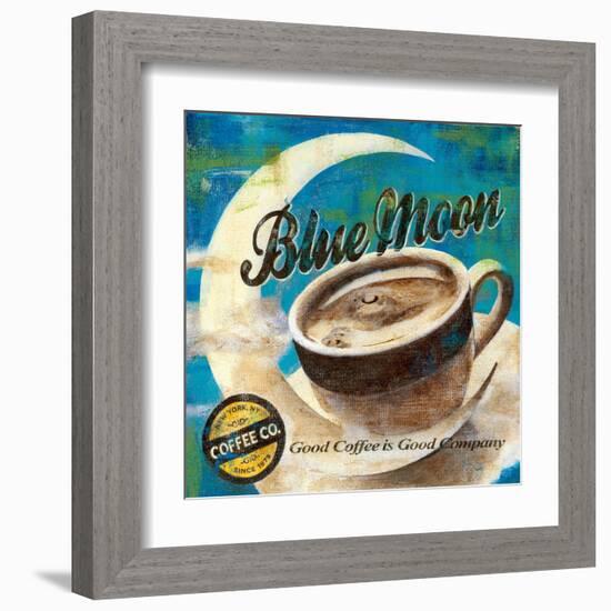 Blue Moon Coffee-Maria Donovan-Framed Art Print