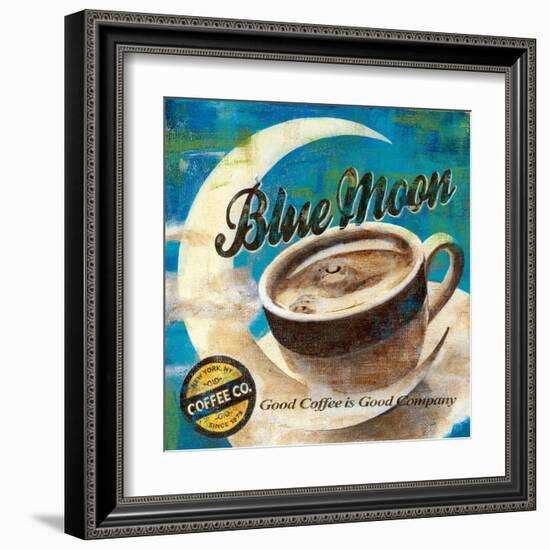 Blue Moon Coffee-Maria Donovan-Framed Art Print