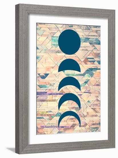 Blue Moon Phases-null-Framed Premium Giclee Print