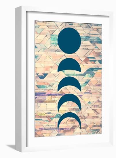 Blue Moon Phases-null-Framed Premium Giclee Print