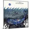 Blue Moon Whale-Wyanne-Mounted Giclee Print