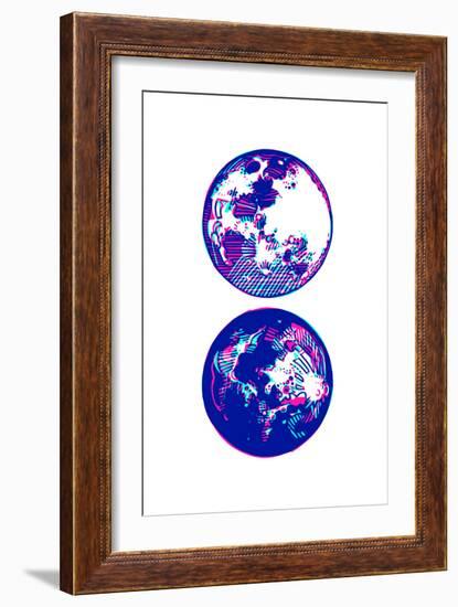 Blue Moons-null-Framed Art Print