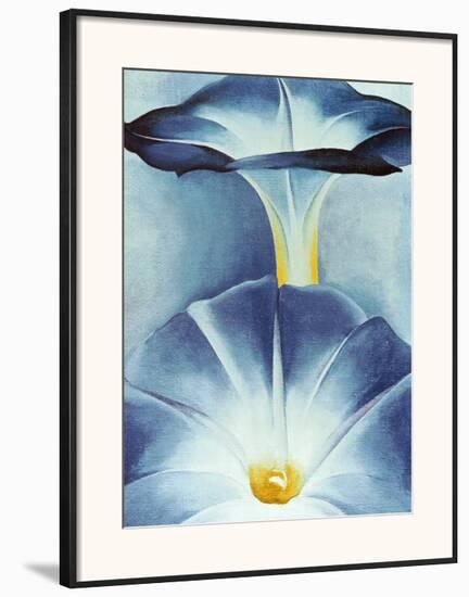 Blue Morning Glories-Georgia O'Keeffe-Framed Art Print