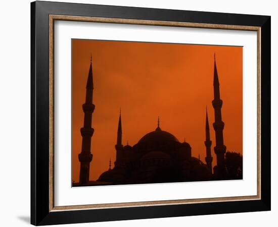 Blue Mosque at Sunset, Istanbul, Turkey-Bill Bachmann-Framed Photographic Print