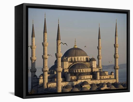 Blue Mosque, Istanbul, also known as the Sultanhamet Mosque, Gives its Name to the Surrounding Area-Julian Love-Framed Premier Image Canvas