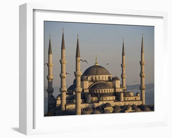 Blue Mosque, Istanbul, also known as the Sultanhamet Mosque, Gives its Name to the Surrounding Area-Julian Love-Framed Photographic Print