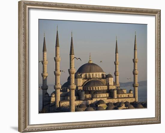 Blue Mosque, Istanbul, also known as the Sultanhamet Mosque, Gives its Name to the Surrounding Area-Julian Love-Framed Photographic Print