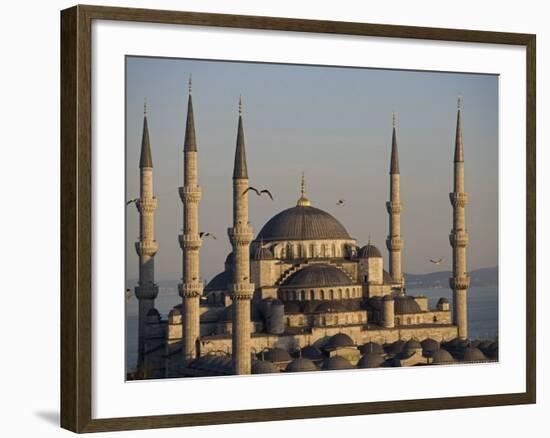 Blue Mosque, Istanbul, also known as the Sultanhamet Mosque, Gives its Name to the Surrounding Area-Julian Love-Framed Photographic Print
